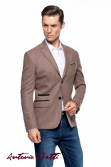 Sacou Barbati Maro Smart Casual Slim Fit S001 Art07 foto