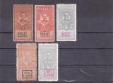 Romania 1917/18 - Ocupatia germana cu supratipar,timbre de ajutor., Istorie, Nestampilat