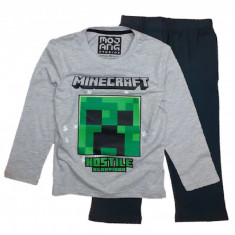 Pijama copii Minecraft Creeper Hostile 5 - 12 ani , ORIGINAL Mojang !!