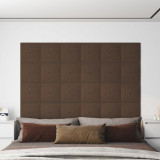 Panouri de perete 12 buc. maro 30x30 cm material textil 1,08 m&sup2; GartenMobel Dekor, vidaXL