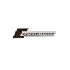 Emblema auto supercharged negru relief 10x1cm Cod: TS-102