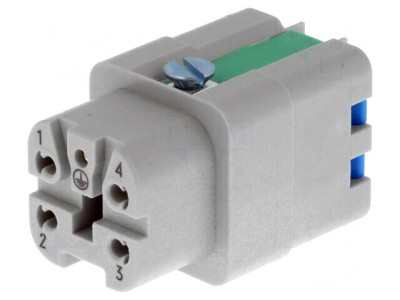 Conector HDC Inserturi Contact Mamă Han A 5 4 PE foto