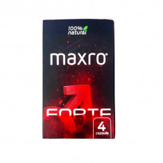 Capsule MAXRO FORTE, pentru imbunatatirea performantelor sexuale, cresterea apetitului sexual si erectie, pentru barbati, 4 buc