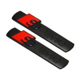 Set embleme Sline pentru aripi Audi,Negru matt