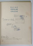 BASME POPULARE GRUZINE , coperta si vinietele de THEODOR BOGOI , 1961 , * PREZINTA PETE
