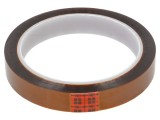 Bandă electroizolantă 3M 15mm x 33m, grosime 0,076mm, silicon 55%