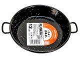 Tigaie din otel emailat vitrificat, paella valenciana fructe de mare, diametru 12 cm, 2 manere, Garcima, GRC20212
