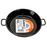 Tigaie din otel emailat vitrificat, paella valenciana fructe de mare, diametru 12 cm, 2 manere, Garcima, GRC20212