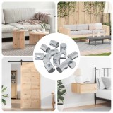 vidaXL Piuliță cilindrică de mobilier 3462 pcs Zincat M6 x 13 mm Fier 864432