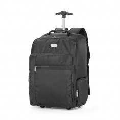 Rucsac troler Laptop 17 inch, Everestus, AR, 1680D si 300D, negru, saculet de calatorie si eticheta bagaj incluse foto