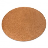 Covor rotund SANTA FE auriu 80 simplu, culoare, solidă, cerc 133 cm