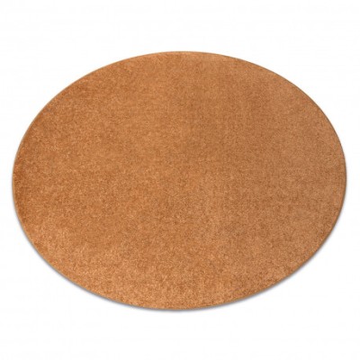 Covor rotund SANTA FE auriu 80 simplu, culoare, solidă, cerc 133 cm foto