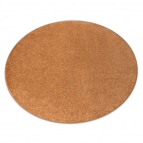 Covor rotund SANTA FE auriu 80 simplu, culoare, solidă, cerc 133 cm