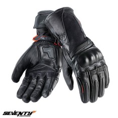 Manusi barbati pentru scuter - motocicleta Touring iarna Seventy model SD-T1 negru &ndash; WinterTex &ndash; degete tactile XXXL (12 cm)