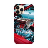 Husa compatibila cu Apple iPhone 14 Pro model Muscle Car engine, Silicon, TPU, Viceversa, Transparent, Carcasa