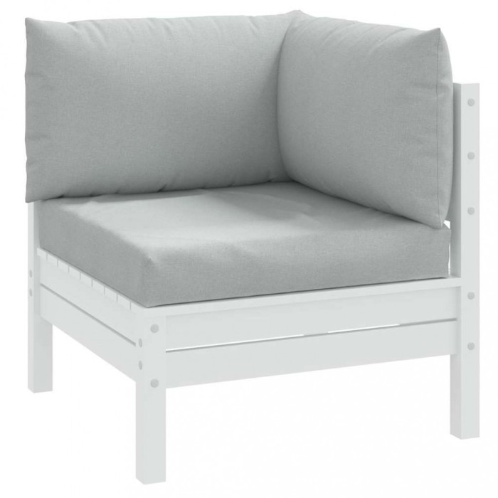 vidaXL Perne de paleți, 3 buc., melanj gri deschis, material textil