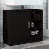 Gossi dulap de chiuveta, negru, 63x29x55 cm, lemn prelucrat