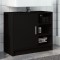 Gossi dulap de chiuveta, negru, 63x29x55 cm, lemn prelucrat