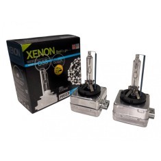 Set 2 Becuri Auto Xenon D3S, Bi-Xenon, 35W, 6000K, +60% Lumina, Faza Scurta si Lunga, Lumina Alba Rece, Sticla Cuart Anti-UV