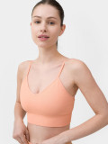 Crop top de antrenament fără cusături pentru femei, 4F Sportswear