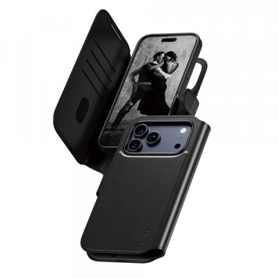 Husa MagSafe pentru Apple iPhone 17 Pro Max, PanzerGlass, Care Feature Tango Two-in-One, Neagra foto