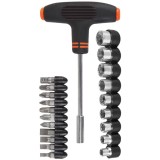 Evotools 675947 - Set capete de insurubare si chei tubulare mixte 21 bucati