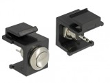 Keystone negru cu buton Push, Delock 86402