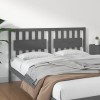 VidaXL Tăblie de pat, gri, 155,5x4x100 cm, lemn masiv de pin 818577