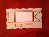 Serie 1 valoare Venezuela 1981 - Alfabet orbi , 100 Ani H.Keller Komp