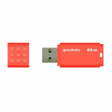 Memorie USB 3.0, 64 GB, Goodram UME3-0640O0R11, cu capac, portocalie