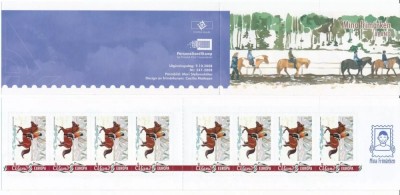 Aland (Finlanda) 2008 - Europa, cai, călărie, carnet timbre autocolant neuzat foto
