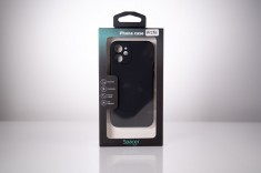 Husa Iphone 12 Mini Spacer, grosime 1.5mm, material flexibil TPU, negru &amp;quot;SPPC-AP-IP12M-TPU&amp;quot; foto