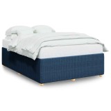 Cumpara ieftin Cadru de pat fara saltea, albastru, 160x200 cm, textil