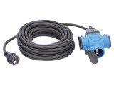 Prelungitor Alimentare AS SCHWABE 3G1,5mm&sup2; 4,5m Negru 3 Prize Cod 62058