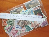 AUSTRALIA +( partial)NEW-ZEEALAND-LOT -peste12 5 timbre-Valori mari- stampilate (1940-2000)--Vezi-Scan