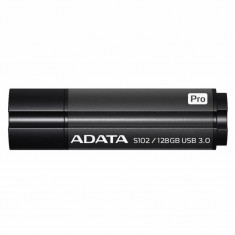 MEMORIE USB 3.1 ADATA 128 GB cu capac carcasa aluminiu negru AS102P-128G-RGY foto