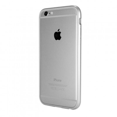 Husa Telefon Silicon Bumper iPhone 6 Plus iPhone 6s Plus Silver foto