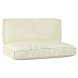 vidaXL Set de perne pentru palet 2 pcs Crem 120 x 80 x 12 cm