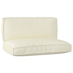 vidaXL Set de perne pentru palet 2 pcs Crem 120 x 80 x 12 cm 3329081