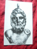 Ilustrata - Statuie bronz ZEUS sec.II-III e.n.Tomis - Ed.Meridiane RPR, Necirculata, Fotografie