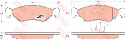 Set placute frana,frana disc FORD KA (RB) (1996 - 2008) TRW GDB1221 foto