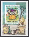 Guineea - Bissau 1976 - Măști de dans, Colita, MNH, Nestampilat