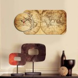 Cumpara ieftin Set ceasuri decorative din MDF, 2 bucati YMS Multicolor 68x32 cm