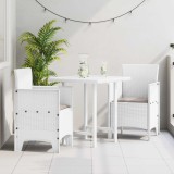 vidaXL Scaun pentru Grădină 2 pcs Alb Dimensiune: 53 x 49 x 85 cm 847459
