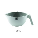 Bol cu Doua Straturi, Flippy, pentru Fructe, Legume, cu Strat de Scurgere a Apei, Verde