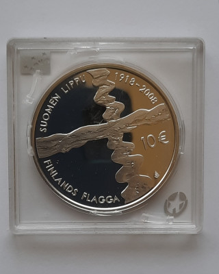 Moneda de argint - 10 Euro 2008, Finlanda - G 4262 foto