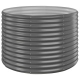 Cumpara ieftin Jardiniera gradina gri 100x100x68 cm otel galvanizat