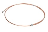 Conducta frana cupru cu niplu diametru 4,75 mm, filet exterior, Grosime perete 0,9 mm, filet M10x1/M10x1, lungime 1800 mm