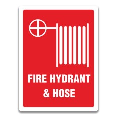 FIRE HYDRANT HOSE SIGN foto