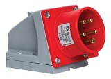 Fisa stecher 5 poli 3P+N+E 16A 6h 380V IP44 trifazic CEE montaj aplicat, METE